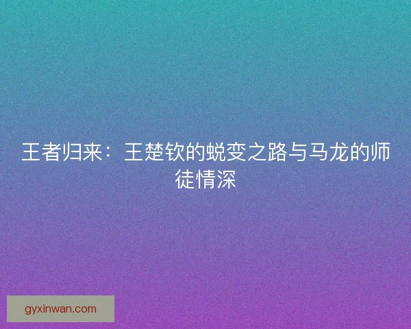 王者归来：王楚钦的蜕变之路与马龙的师徒情深